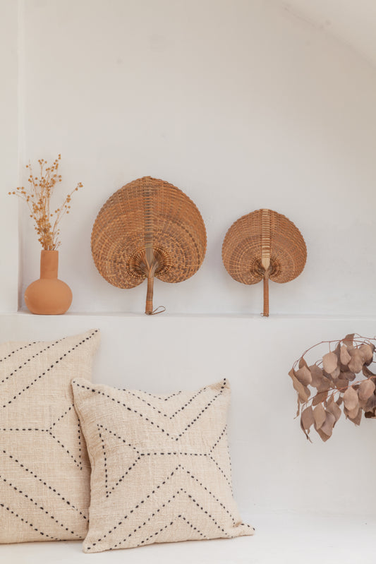 woven fan wall decor