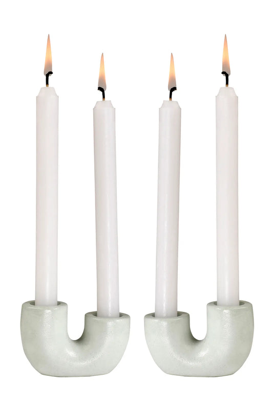 u shape candle holder